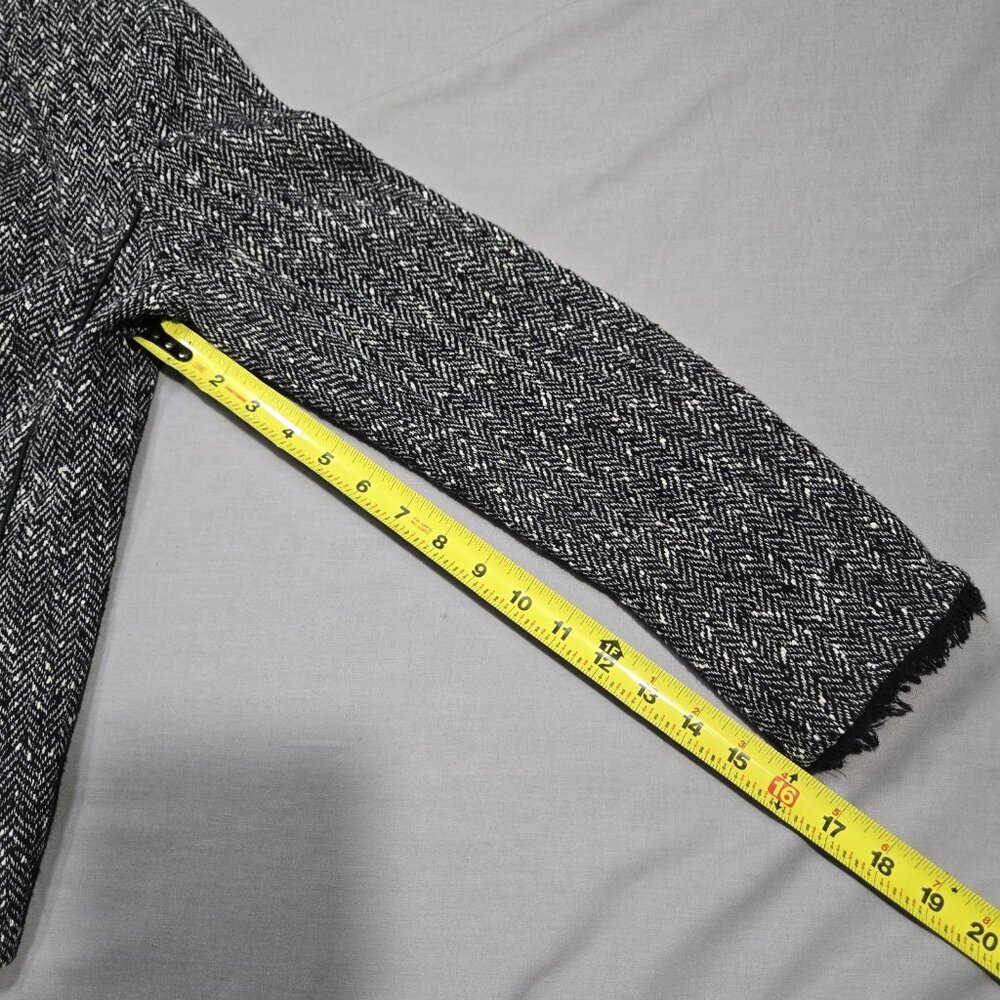 Doncaster Collection Blazer Women's Size 8P Black Tweed Fringe Wool Blend - Picture 16 of 16